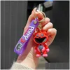 Decompression Toy Smiling Critters Scary Animal Keychain Pink Piggy Blue Elephant Pendant Drop Delivery Toys Gifts Novelty Gag Ot2Ns