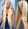 613 Blonde Full Lace Wigs Human Hair Glueless Full Hand Tied Wig with Baby Hair Straight Brazilian Remy Hair Lace Frontal Wig 1306967022