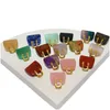 Charms Złota Kamienna Kamień Mini Mini Bags Ornament Uzdrawianie Kryształ Reiki Kamień Wisior Crafts Dekoracja Dekora