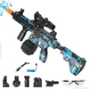 Zabawki Gun M416 Electric Burst Water Bomb Pistolet dla chłopców i dziewcząt Outdoor Crystal Crystal Bomb Pistolet dla dzieci Prezent zabawek YQ240307