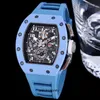 Richa Size Luxury Zy Mens Mechanics Mens Watch 40x50x16mm RM11-03 RM011 med helautomatisk 7750 Timing Machine Movement NTPT COBARRI