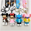 Anime Cartoon Hoodies PVC Animation Designer Keychains Doll Charm Key Ring Pendant Dolls Bags Car Ornaments Birthday Gift