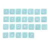 100pcs Russian Letter beads 12mm Alphabet Silicone Beads A Free Baby Teething Toys English Food Grade Name DIY Gift 240226