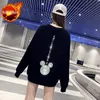 Grafische Truien Sweatshirts voor Vrouwen Zwarte Vrouwelijke Kleding Dropshiping Y2k Japanse Streetwear Esthetische Trend Katoenen Tops Emo 240301