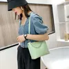 Shoulder Bags Pu Leather Bag With Chain Simple Korean Style Handbag Letter Bucket Portable Crossbody Travel