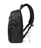 14inch Fashion Large Capacity Shoulder Bag Lightweight Laptop Pu Backpack 240304