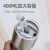 Water Bottles 14oz Portable Cup 304 Stainless Steel Straw Car Mounted Insulation 400ml Ice Cream Keep Cool Summer