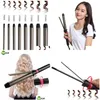 Curling Irons Professional Hair Curler Rotating Iron Wand With Tourmaline Ceramic Anti Scalding Insated Tip Waver Maker Styling Tool D Otjfr