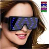 Other Led Lighting Brelong Led Luminous Glasses Party 8 Dynamic Picture Switchable Usb Charging Bar Ktv Dress Up Toys Drop Delivery Li Dhxqh
