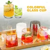 Bicchieri da vino vaso trasparente 2 pezzi degustazione di whisky in vetro solido colorato per bere rosso e o può essere