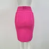 Skirt 2022 New Summer Rayon Bandage Women Sexy Bodycon Mini Skirt Laced Up Fashion Nightclub Party Celebrate Pencil Skirt High Quality