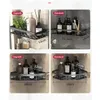 Bathroom Shelves Bathroom Shees No-Drill Wall Mount Corner Shelf Shower Storage Rack Holder For Shampoo Organizer Accessories Drop Del Dh1Lj