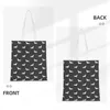 Shopping Bags Dachshund Wiener Dog Shoulder Women Reusable Bag Trendy Pets Large Capacity Canvas Tote Kawaii