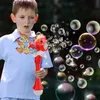 Novelty Games Baby Bath Toys Bubble Machine Wand mattan Spring Festival Handgjorda Bubble Machine Automatisk bärbar nyår Gift Bubble Machine Q240307