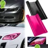 Andra interiörstillbehör Ny bilstrålkastare Tint Film dimma Light TAILLight Smoke Black Vinyl Waterproof Exterior Accessory Drop Delive Dhjok