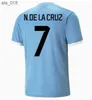 Soccer Jerseys Uruguay Jersey L.SUAREZ E.CAVANI N.DE LA CRUZ national team Shirt G.DE ARRASCAETA F.VALVERDE R.ARAUJO R.BENTANCUR men FootballH240307