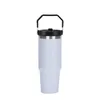 New 30oz portable car cup 304 stainless steel vacuum insulated cup large capacity single drink beer cup with straw