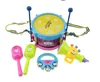 Trompette à tambour pour enfants, jouet, Instrument de Percussion musicale, Kit de bande, jouet éducatif d'apprentissage précoce, cadeau pour bébés, 5/4 pièces