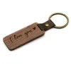 Meerdere stijlen metalen sleutelhanger sleutelhangers blanco hout lasergravure aangepaste lederen sleutelhanger houten sleutelhanger voor mobiele telefoon B1713061618
