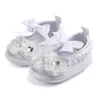 Första vandrare födda Baby Boys Girls Christening Baptism Zapatillas Lace Shoes Church Soft Sole Silk Drop Delivery DHP9G