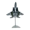 1 100 Escala F 15E Modelo de avião de combate em miniatura requintada para decoração 240223