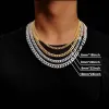 Hip Hop Cuban Link Chain Colar 18K Real Banhado A Ouro De Aço Inoxidável Para Homens 4Mm 6Mm 8Mm Gota Entrega Jóias Dhgarden Dhvf1 LL