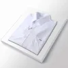 camicia con bottoni Camicia elegante da uomo T-shirt slim di seta di lusso Manica lunga Abbigliamento business casual plaid marca colore Moda S-4XL BURR 876557327