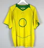 Kids Kit 1994 1998 2002 2004 Brazll Retro Soccer Jersey Ronaldo Romario Kaka Ronaldinho Rivaldo Maillot de Futol R.Carlos Brazii Braziliaans voetbalshirt