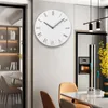 Relógios de parede 1 pcs Nordic minimalista relógio de madeira silencioso não-ticking bateria operado parede quarto escritório sala de estar decoração