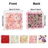 Dekorativa blommor 6st Simulerad blomma väggbakgrund Rose Artificial Panel Plastic Decoration Wedding Garden