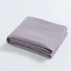 Couvertures couleur unie bébé Swaddle bambou coton mousseline couverture né accessoires doux enveloppement literie serviette de bain