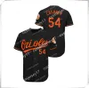 Anpassad basebolltröja Baltimore''orioles''men Jersey Women Youth 37 Bundy 54 Cashner Home Custom New Cool Flex Base Stitched Baseball Jerseys