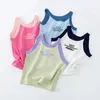 Meisjes Tanks Gebreide Hemdjes Vest Vier Seizoenen Tiener Ondergoed Casual All-Match Kinderkleding Vest 6 8 10 12 Jaar Kinderen Tops 240301