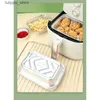 Bento Boxes يمكن التخلص من حاويات الطعام مع صواني رقائق الألومنيوم وتغطي صناديق غداء رقائق الألومنيوم لوازم المطبخ L240307