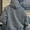 Hoodies masculinos outono inverno de lã com capuz tweed pulôver solto moletom streetwear bolsos quentes topos moda coreana harajuku