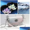 네일 아트 장식 12mm 슈퍼 반짝이는 둥근 둥근 Mti-Color Cushion Cut Jewels Beads Crystal Glass Sewing Riinestones for DIY Crafts Gym DR DHCZD