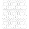 48 72 96PCS ACRYLICZNE TRANSTYNE CRICTS ZESTAW KLUCZOWE ŁAŃCUCHY CZYNNE KRYTOWE KLUCZE BLANKINKI Blańki dla DIY Transparent1198N