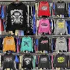 Erkeklerin Trailtsuits Hellstar Hoodie Erkekler köpekbalığı grafik tee kazak mektubu baskı uzun kollu jumper cep erkek üstleri giyim giyim modajdd1pxsvv