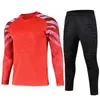 TRACKSUITS FOTBALL SLEES JERSEYS MÅL KEEPER UNIFORMS SPORT TRÄNING Fotboll Uniform Kids Soccer Such Protection Kit Clothes G230306