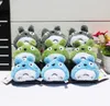 Hayao Miyazaki My Neighbor Totoro pluche sleutelhanger hangers 3 kleuren zacht speelgoed met ring 7 cm 4515814