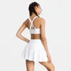 حاول أن BN Fitness Yoga Skirt Tennis Shorts Women Treasable Running Cycling Pocket Sports Portics Workout Gym Outfit Clothing 240307