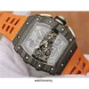 Mens Mechanics Watch Richa Milles Wristwatch KV Luxury RM11 03 Sapphire Glass Mechanical Movement 역 타이밍 다기능 방수 고품질