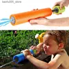 Sable Player Water Fun 1 Fashionable Summer Water Gun Toy Outdoor Beach Game Toy Childrens Gift Simple Drift Telescopic Water Gun Q240307