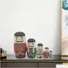 Dolls 5Pcs Cute Matryoshka Decoration Russian Nesting For Ing Gift Home 231031 Drop Delivery Dhrbl