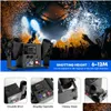 Fog MachineBubble Machine Moka Confetti Hine Double Heads Cannon Stage Special Effect Equipment DMX Remote Control Spray 8-10m för We DHKNQ