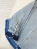 Vinatge – manteaux en denim pour femmes, bleu, col à revers, manches longues, styliste, boutons simples, poches, vestes à pompon, 2024, 3073