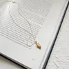 Pendants WTLTC Simple Drop Small Leaf Chokers Necklaces For Women 925 Sterling Sliver Charm Necklace Dainty Tiny Layered Choker Jewelry