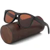 Lunettes de soleil polarisées rétro pour hommes et femmes, en bois noir, pour enfants, Couples, UV400 faites à la main, avec boîte en bois de bambou, 240229