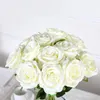 الزهور الزخرفية الاصطناعية لزخرفة محاكاة الورود أحادية النسيج الحرير باقة الزفاف اقتراح قاعة المنزل 10pcs