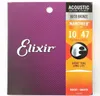 1 set ELIXIR Nanoweb Extra Light Acoustic Guitar Strings 1047 110022476620